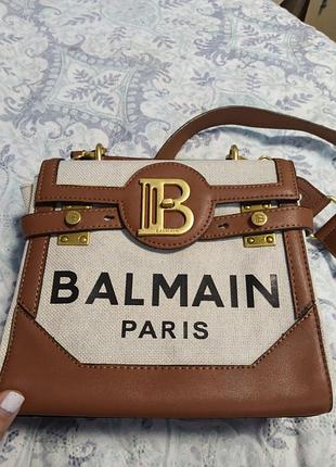 Сумки для жінок balmain коричнева, біла