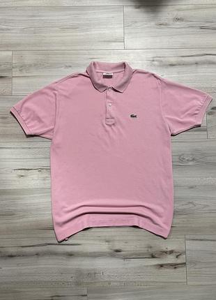 Винтажная премиальная футболка поло лакост lacoste l1212 classic pique polo, 5 (факт l), оригинал