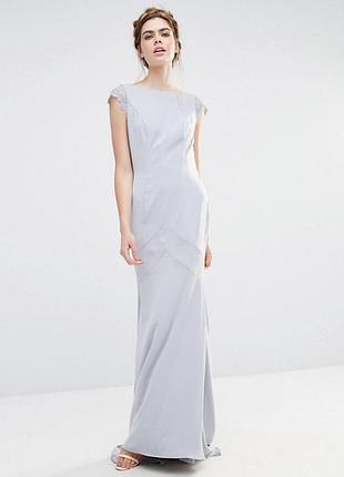 Платье со шлейфом jarlo wedding от asos