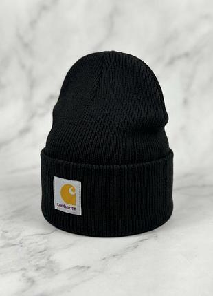 Шапки carhartt чорна шапка carhartt wip шапка чорна carhartt зимова шапка зимова універсальна шапка кархарт