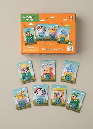 ✨ магнитная игра «train journey» от dodo / детский пазл-конструктор ✨