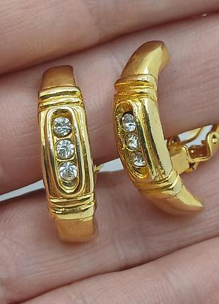 Серьги сережки клипсы бижутерия