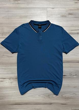 Футболка поло босс хуго босс hugo boss regular fit pima cotton polo, l, оригинал