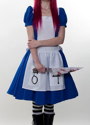 Косплей сукня аліса american mcgee's alice madness returns аліса в країні чудес задзеркалля пошита в ательє на замовлення