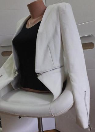 Pimkie жакет белый укороченный пиджак1 фото