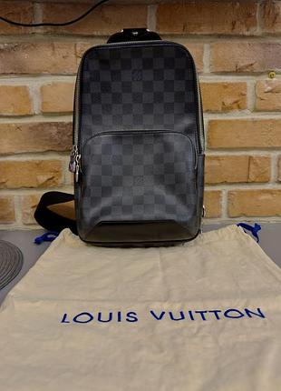 Сумка чоловіча louis vuitton avenue slingbag damier graphite canvas