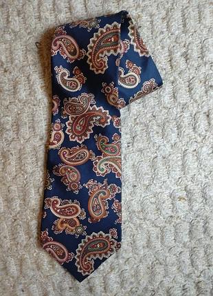 Шелковый галстук галстук tie rack leonardo strelli с узором пей "огурцы"