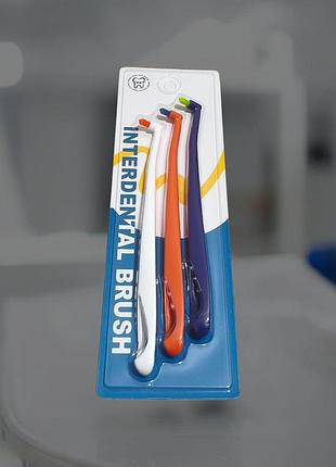 Монопучковая зубная щетка, щетка межзубная, щетка для брекетов interdental brush