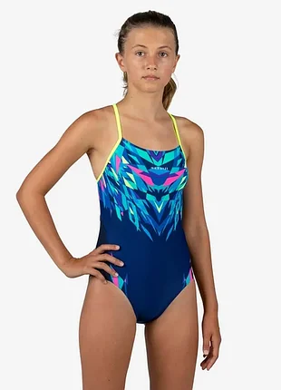 Слитный спортивный купальник nabaiji decathlon для девочки