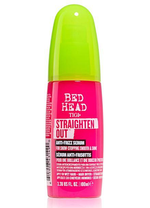 Сироватка для випрямлення волосся tigi bed head straighten out anti frizz serum 100 ml