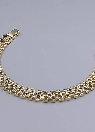 Браслет на руку медзолото xuping jewelry 18k. 17-19 см.
