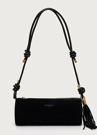 Urbanshop com ua twinsetсумочка женская замшевая черная 262td8232 размеры запитуйте