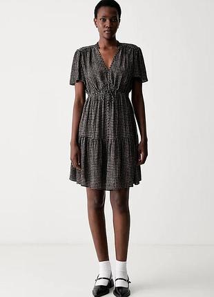 Urbanshop com ua marc o'poloразклешенное платье вискозное коричневое в точку 500013555 размеры запитуйте