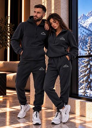 Теплый спортивный костюм из двухстороннего флис полар polar fleece