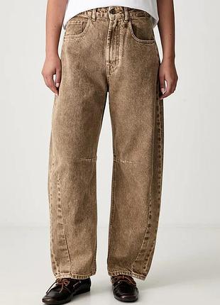 Urbanshop com ua aeronautica militareджинси relaxed fit жіночі бежеві pj0217dct04389 розміри запитуйте