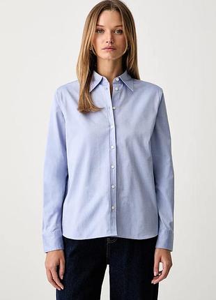 Urbanshop com ua bossсорочка жіноча бавовняна baisana блакитна однотонна 50565457 розміри запитуйте