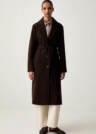 Urbanshop com ua marc o'poloпальто женское шерстяное коричневое 500014936 размеры запитуйте
