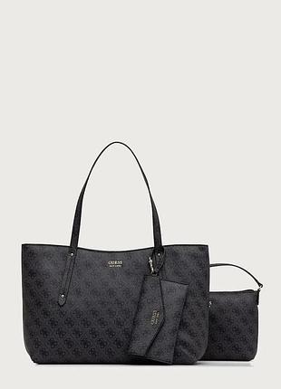 Urbanshop com ua guessсумка-шоппер женская из искусственной кожи brenton серая hwlg96 48240 размеры запитуйте