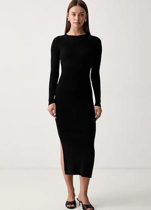 Urbanshop com ua armani exchangeтрикотажна сукня з віскозою чорна однотонна xw002628 af10352 розміри запитуйте