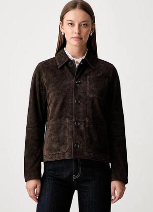 Urbanshop com ua joop! куртка-рубашка женская замшевая luana коричневая 80100675 размеры запитуйте