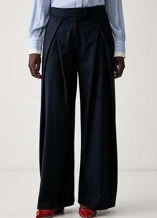 Urbanshop com ua ermanno firenzeштаны wide leg женские темно-синие high waist d49ep054e7b размеры запитуйте