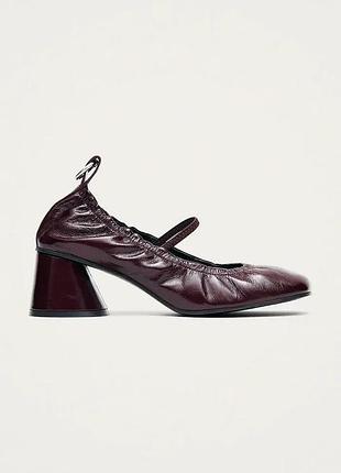 Urbanshop com ua alohasтуфлі-човники на каблуку шкіряні rhiane бордо s101442-01 розміри запитуйте