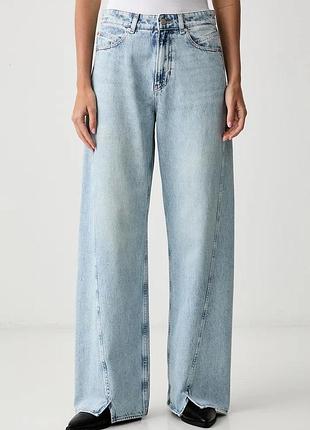 Urbanshop com ua boss orangeджинси wide leg жіночі c_marlene slit hr блакитні 50564426 розміри запитуйте