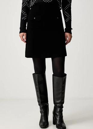Urbanshop com ua joop! юбка с добавлением шерсти черная однотонная 30105207 размеры запитуйте