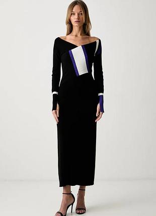 Urbanshop com ua patrizia pepeтрикотажное платье с вискозой черная 8a0028 k7x5 размеры запитуйте
