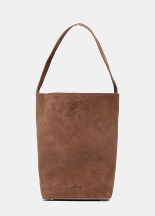 Urbanshop com ua seventy veneziaсумка-шопер жіноча замшева коричнева bo0435_100417 розміри запитуйте