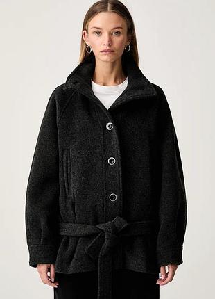 Urbanshop com ua pinkoкуртка жіноча з додаванням вовни сіра 107483 a3fg розміри запитуйте