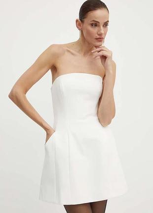 Urbanshop com ua bardot расклешенное платье karoline белое однотонное 59333db размеры запитуйте