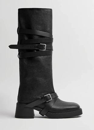 Urbanshop com ua mistaчоботы на каблуке женские кожаные katarzyna черные e8_4230 размеры запитуйте