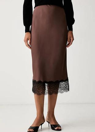 Urbanshop com ua marella юбка emme by marella коричневая с кружевными вставками 2625106011200 размеры запитуйте