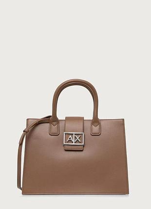 Urbanshop com ua armani exchangeсумка-шопер жіноча зі штучної шкіри бежева xw000305 af12039 розміри запитуйте