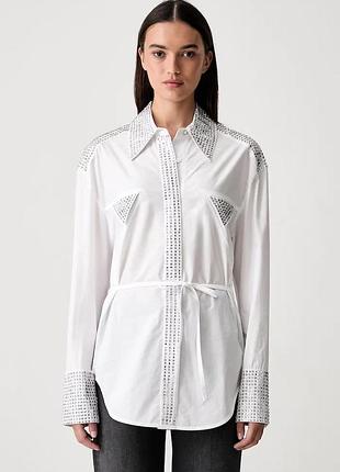 Urbanshop com ua pinkoсорочка женская с хлопком белая 107593 a3l0 размеры запитуйте