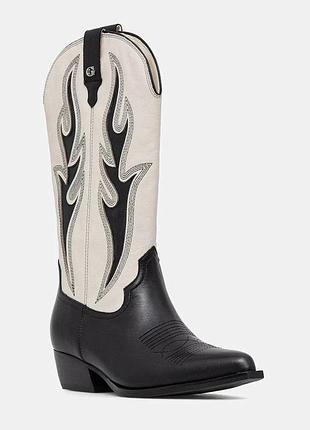 Urbanshop com ua guessковбойські чоботи жіночі шкіряні largena чорні fltlrg lea11 розміри запитуйте