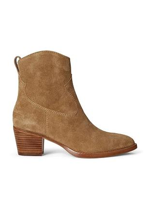 Urbanshop com ua lauren ralph laurenзамшеві черевики lauren ralph lauren harpher колір коричневий каблук блок 802974389001 розміри