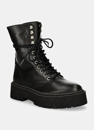 Urbanshop com ua steve maddenшкіряні черевики steve madden skywen жіночі колір чорний на платформі sm11003283 розміри запитуйте