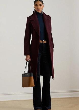 Urbanshop com ua lauren ralph laurenпальто с добавлением шерсти бордо 297962169 размеры запитуйте