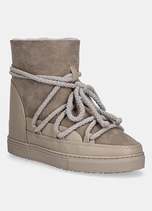 Urbanshop com ua inuikiiзамшеві чоботи inuikii classic wedge колір сірий 1001.004.0042.030 розміри запитуйте