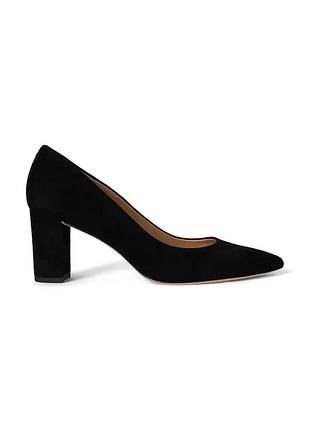 Urbanshop com ua lauren ralph laurenзамшеві туфлі lauren ralph lauren lanette blkh колір чорний каблук блок 802967743001 розміри