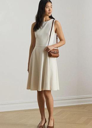 Urbanshop com ua lauren ralph laurenрозкльошена сукня з віскозою бежева однотонна 200980935 розміри запитуйте