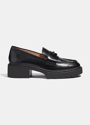 Urbanshop com ua coachлофери жіночі шкіряні leah loafer чорні на низькому підборі ccm08 розміри запитуйте