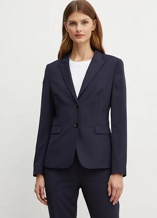 Urbanshop com ua bossвовняний піджак boss juleah колір синій однобортний однотонний 50490035 розміри запитуйте