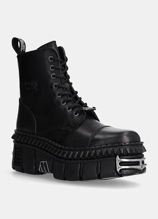 Urbanshop com ua new rock кожаные ботинки new rock женские цвет черный на платформе m-wall083cct-s9 размеры запитуйте