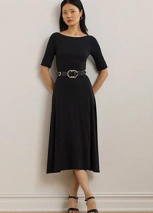 Urbanshop com ua lauren ralph lauren расклешенное платье с хлопком черное однотонное 200973599 размеры запитуйте