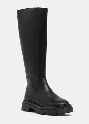 Urbanshop com ua steve maddenшкіряні чоботи steve madden kaja-w колір чорний на плоскому підборі 11004946 розміри запитуйте