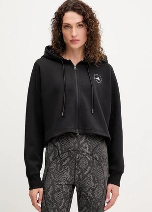 Urbanshop com ua adidas by stella mccartneyкофта adidas by stella mccartney цвет черный с капюшоном однотонная jd8107 размеры