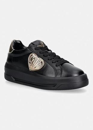 Urbanshop com ua love moschinoкроссовки женские кожаные черные на платформе ja15235g1piar00a размеры запиту